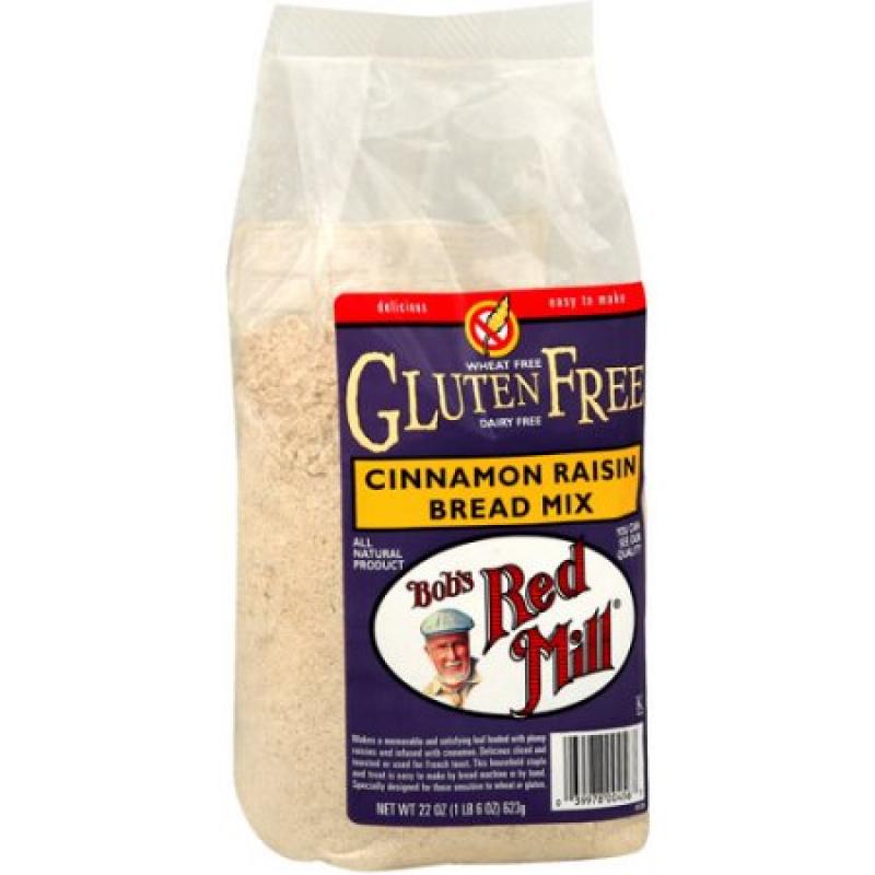 Bob&#039;s Red Mill Gluten Free Cinnamon Raisin Bread Mix, 22 oz (Pack of 4)