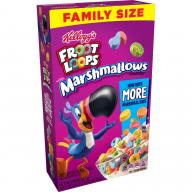 Kellogg&#039;s Froot Loops, Breakfast Cereal, Original with Marshmallows, Family Size, 18.7 Oz