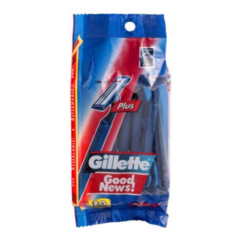 Gillette Good News! Plus Disposable Razors - 12 CT