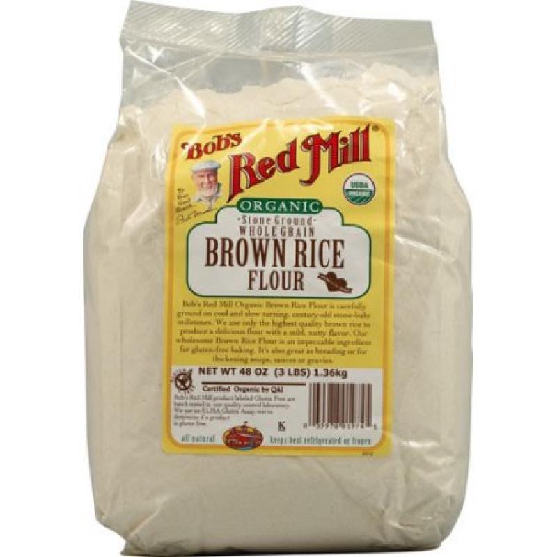 Bobs Red Mill Organic Brown Rice Flour, 48 Oz