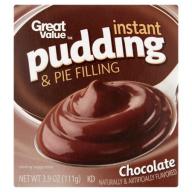 Great Value Chocolate Instant Pudding & Pie Filling, 3.9 oz