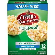 Orville Redenbacher&#039;s SmartPop! Kettle Korn Popcorn, Single Serve Bag, 12-Count