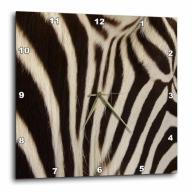 3dRose Zebra Up Close, Wall Clock, 13 by 13-inch