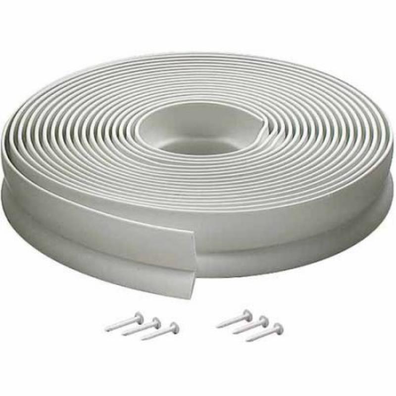 M-D Products 03822 30&#039; White Vinyl Garage Door Seal For top and Sides