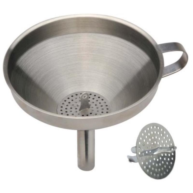 Norpro Stainless Steel Funnel With Strainer