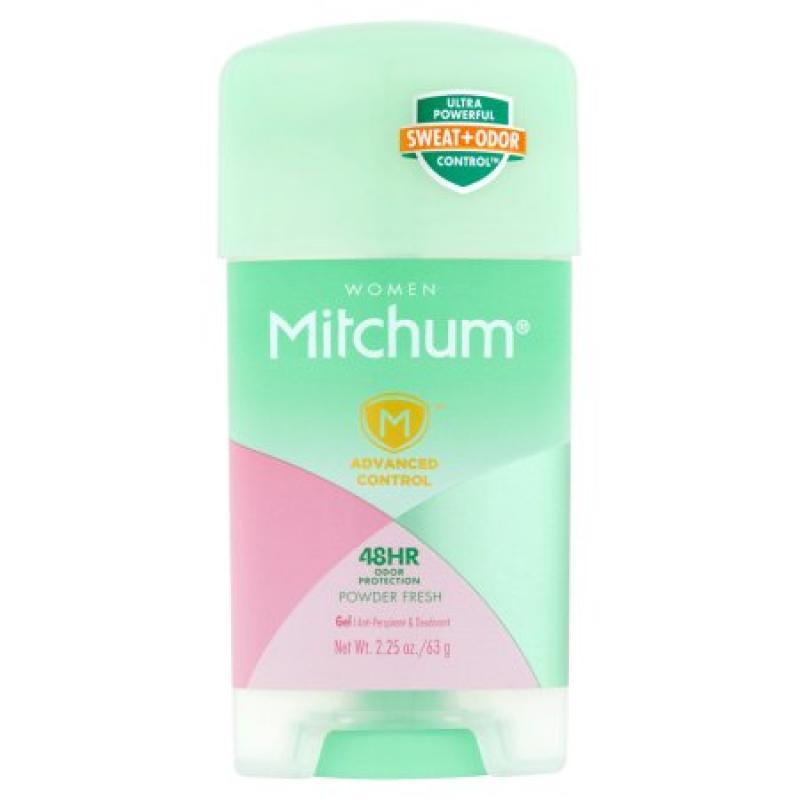 Mitchum for Women Powder Fresh Clear Gel Anti-Perspirant & Deodorant, 2.25 oz