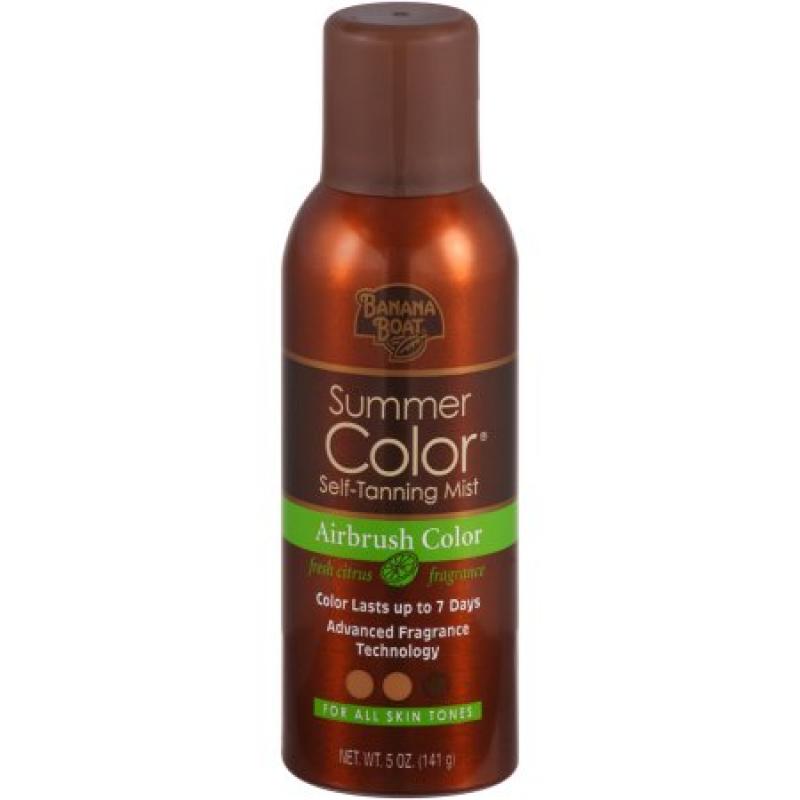 Banana Boat Summer Color Self-Tanning Spray Mist Airbrush Color - 5 Ounces