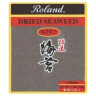 Roland Nori Dried Seaweed Sheets, 10 count, 1 oz