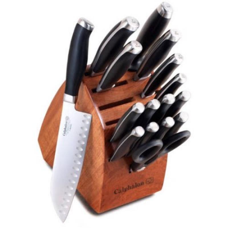 Calphalon Contemporary Cutlery Set with Knife Block, 17 Pieces