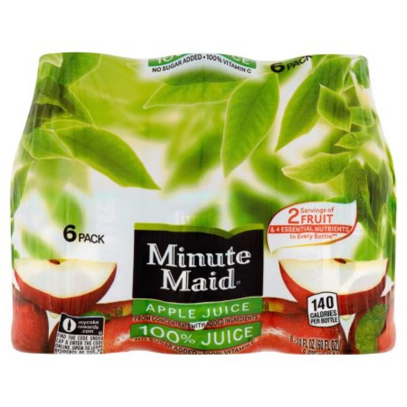 Minute Maid Juices To Go 100% Apple Juice, 6pk