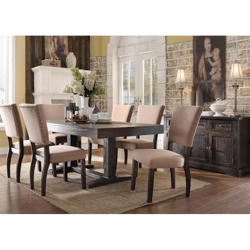 Acme Eliana Side Chair in Salvage Brown (Set of 2) 71712