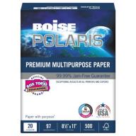 Boise Polaris Copy Paper, 8.5" x 11", White, 5,000 Sheets