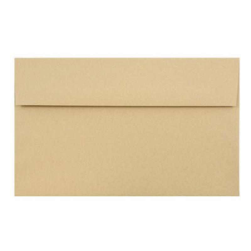JAM Paper® - A10 (6 x 9 1/2) Ginger Brown Passport Recycled Envelope - 25 envelopes per pack