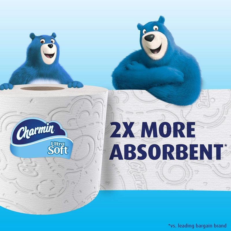 Charmin Ultra Soft Toilet Paper Super Plus Roll (218 sheets/roll, 1 Roll)