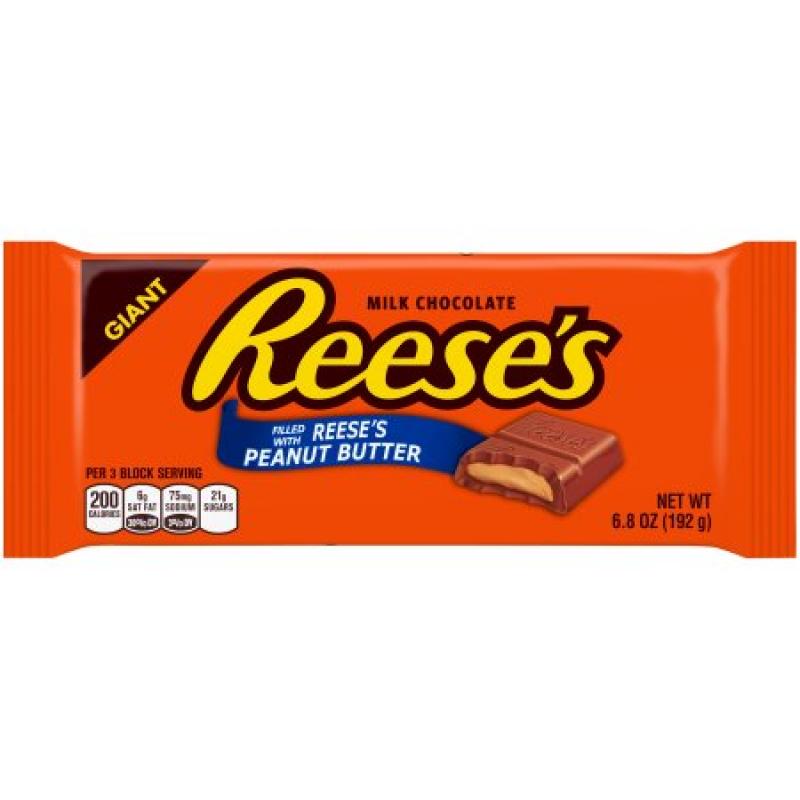 REESE&#039;S Giant Chocolate and Peanut Butter Bar, 6.8 OZ