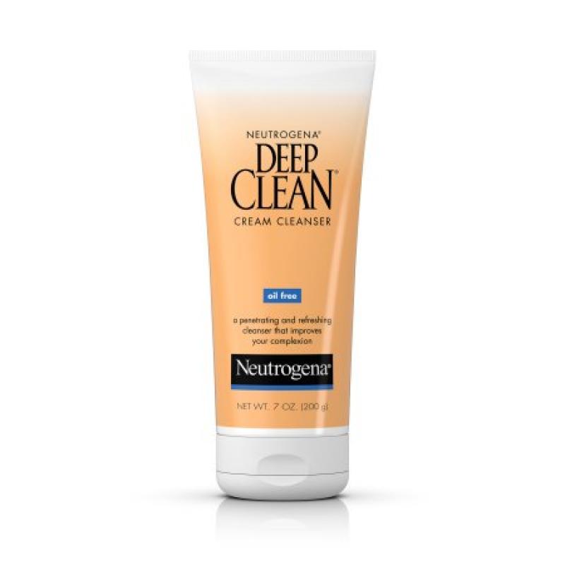 Neutrogena Deep Clean Cream Facial Cleanser With Salicylic Acid, 7 Fl. Oz.