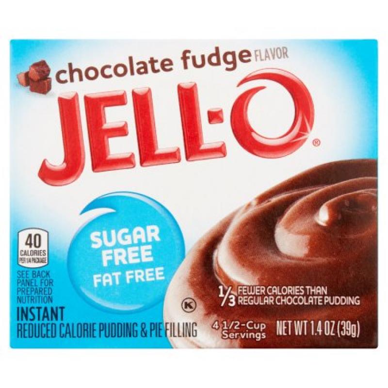 Jell-O Instant Pudding & Pie Filling Chocolate Fudge Sugar Free & Fat Free, 1.4 Oz