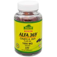 Alfa Vitamins Alfa 369 Omega 369 Flax Oil Softgels 1000 MG - 100 CT