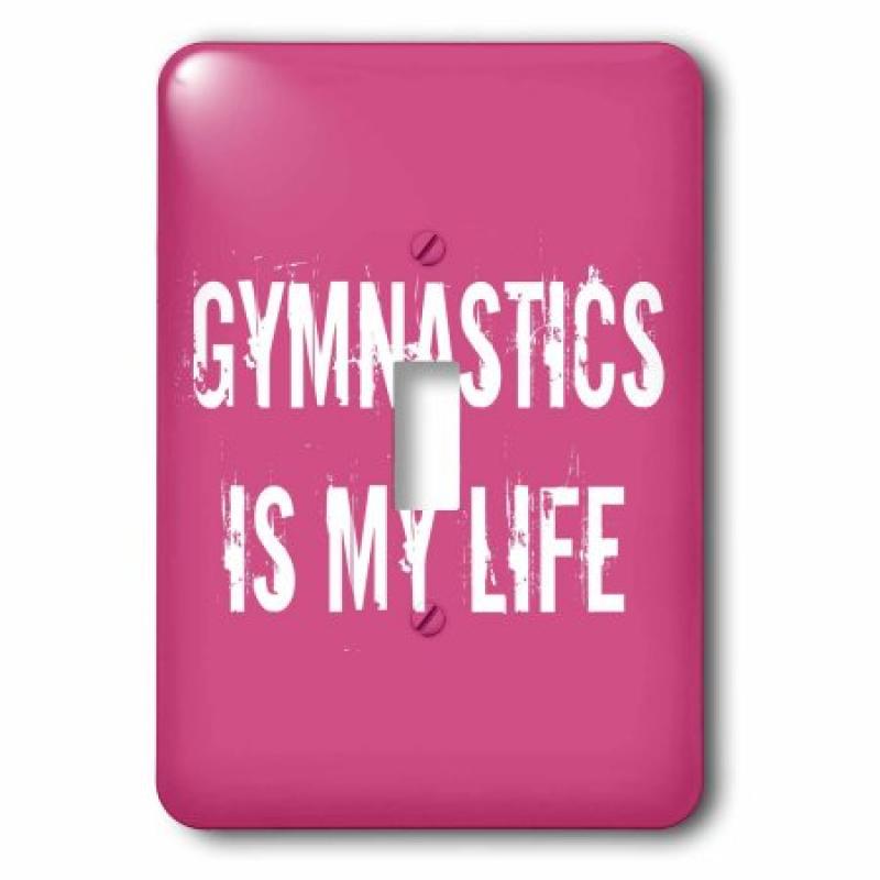 3dRose gymnastics is my life pink white, Double Toggle Switch
