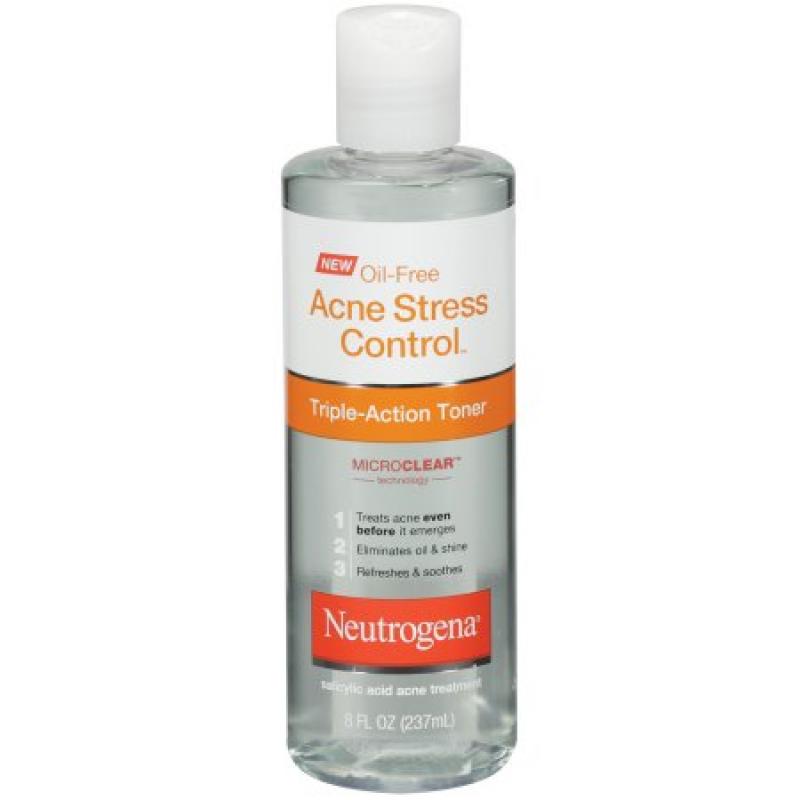 Neutrogena Oil-Free Acne Stress Control Triple-Action Toner, 8 Fl. Oz