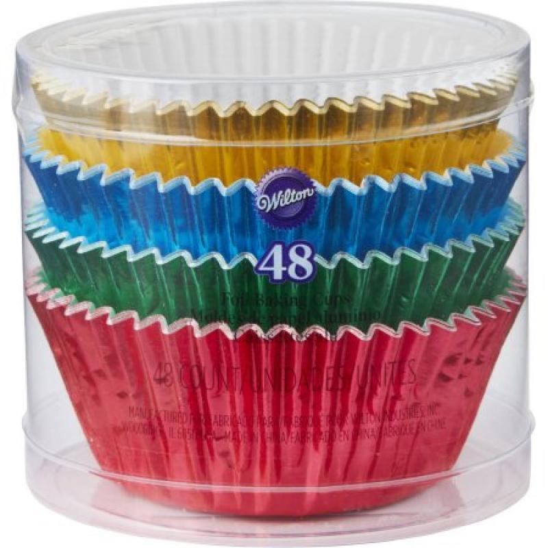 Wilton Primary Foil Cupcake Liners, 48-Count, 415-7018