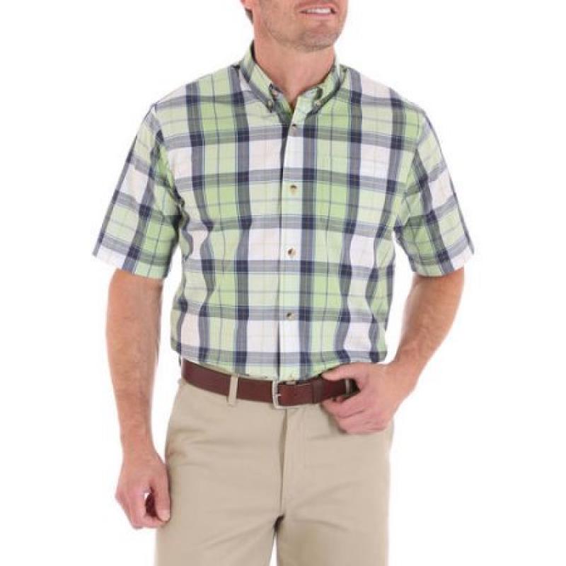 Wrangler Men's Advanced Comfort Short Sleeve Casual Button Down shirt