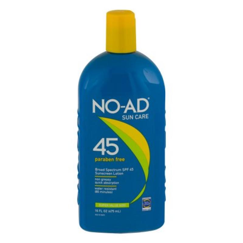 No-Ad Sunscreen Lotion SPF 45, 16.0 FL OZ