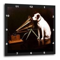 3dRose Vintage RCA Dog and Victrola, Wall Clock, 15 by 15-inch