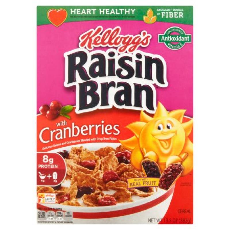 Kellogg&#039;s Raisin Bran Cereal with Cranberries, 13.5 oz