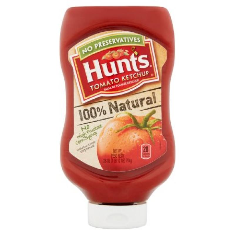 Hunt&#039;s® 100% Natural Tomato Ketchup 28 oz. Squeeze Bottle