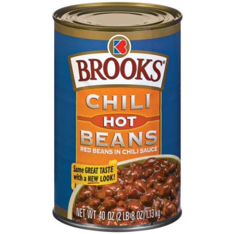 Brooks Hot Beans In Chili Sauce Chili 40 Oz Can