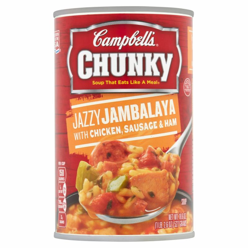 Campbell&#039;s Chunky Jazzy Jambalaya with Chicken, Sausage & Ham Soup 18.6oz