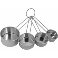 World Kitchen 4-Piece Stainless Steel Measuring Cup Set