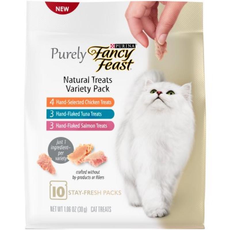 Purina Fancy Feast Purely Natural Treats Variety Pack Cat Treats 1.06 oz. Pouch