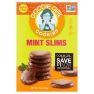 Goodie Girl Mint Slims Chocolate Dipped Mint Cookies, 7 oz