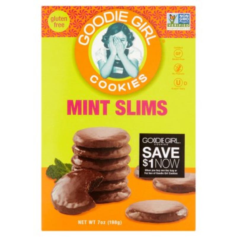 Goodie Girl Mint Slims Chocolate Dipped Mint Cookies, 7 oz