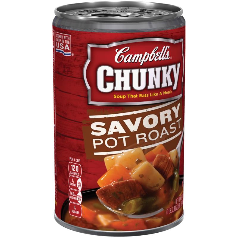 Campbell&#039;s Chunky Savory Pot Roast Soup, 18.8 oz.