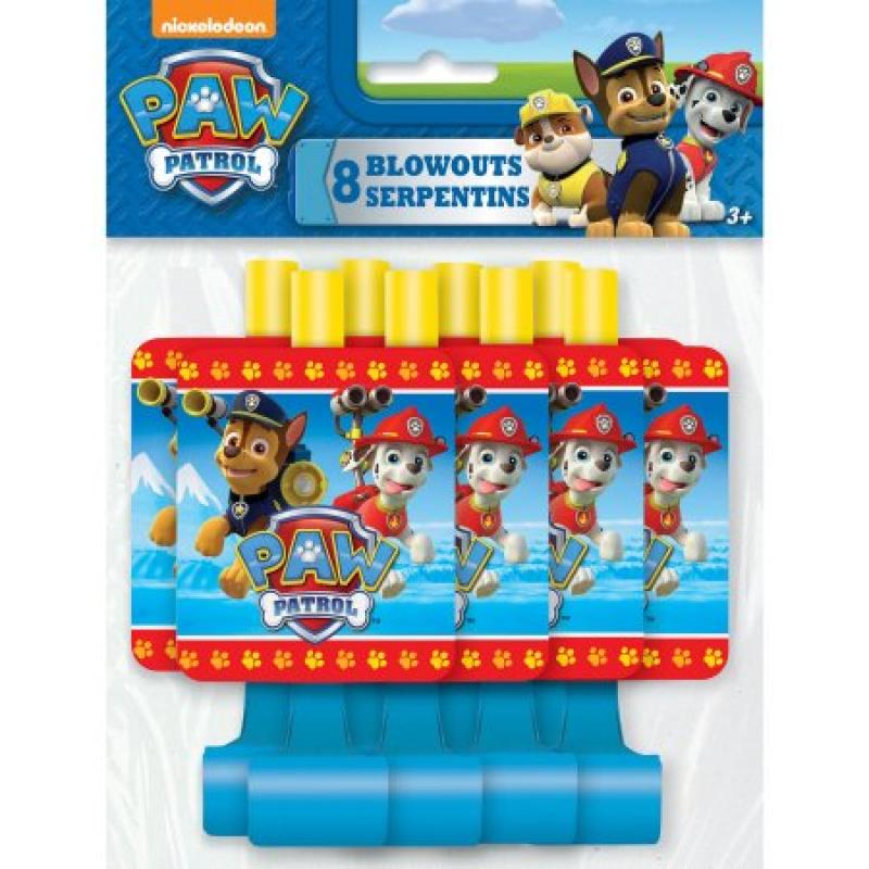 PAW Patrol Party Blowers, 8ct
