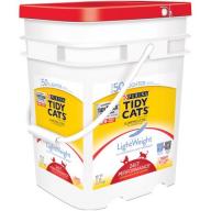 Purina Tidy Cats LightWeight Clumping Litter 24/7 Performance for Multiple Cats 17 lb. Pail
