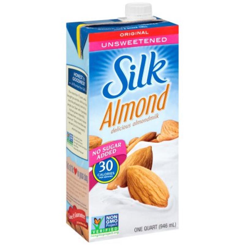 Silk® Original Unsweetened Almondmilk 1 qt. Carton