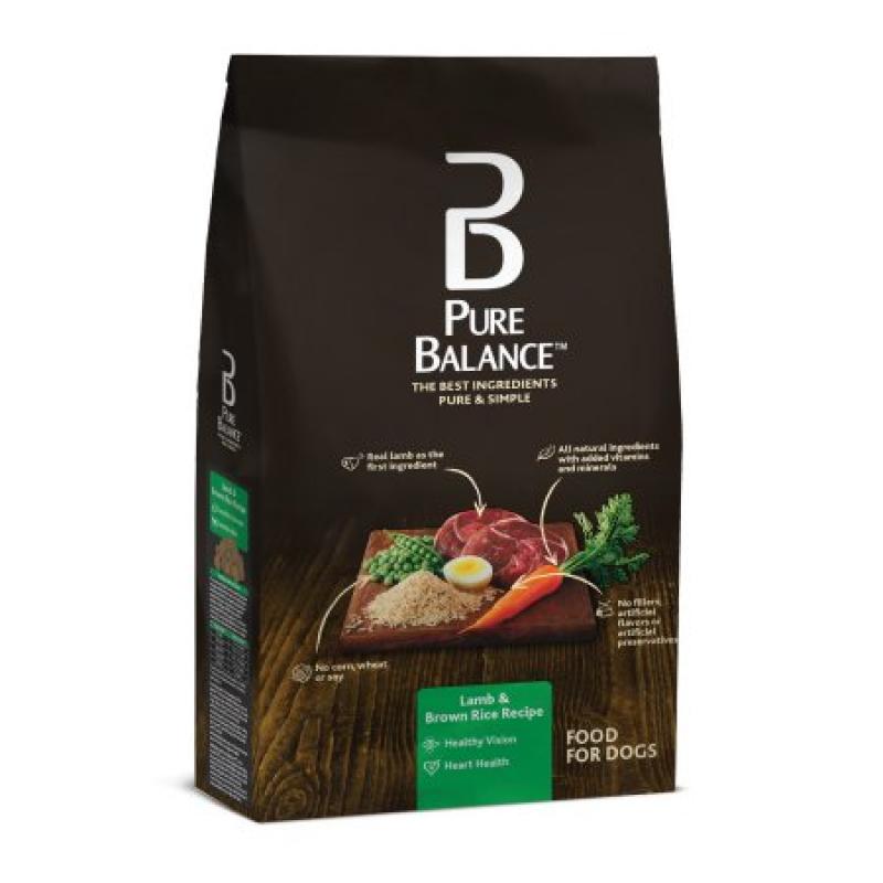 Pure Balance Lamb & Brown Rice Recipe Food for Dogs 5lbs