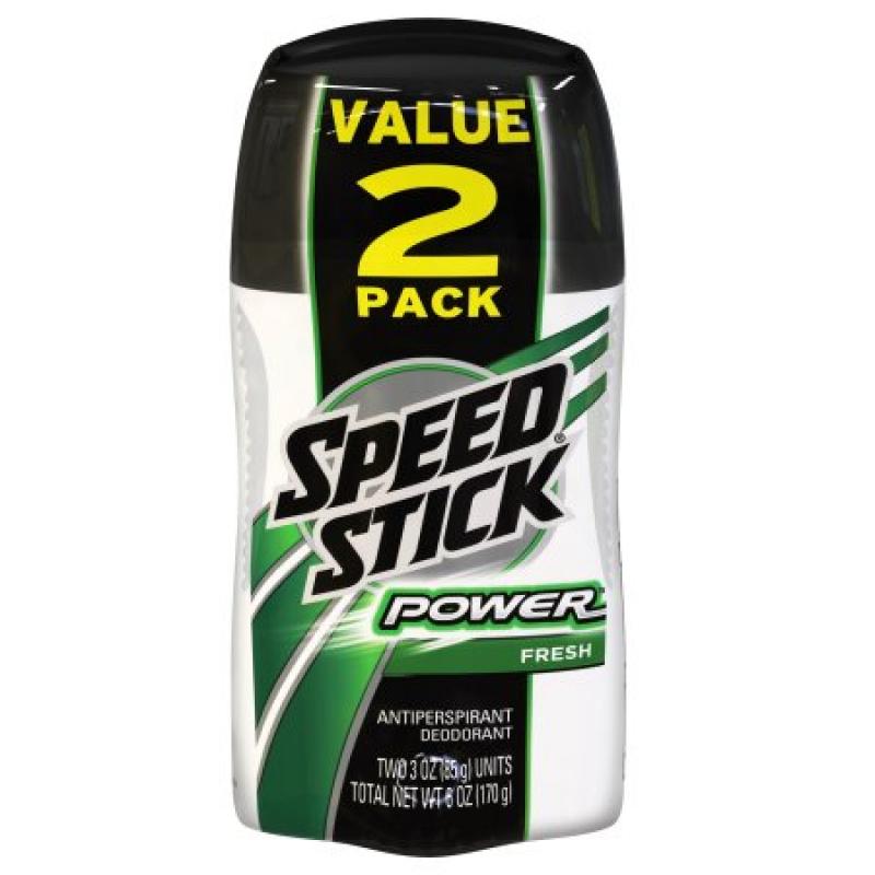 Speed Stick Men&#039;s Power Series, Antiperspirant & Deodorant, Fresh Scent, 3 Ounce (Pack of 2)