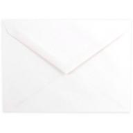 A6 (4 3/4" x 6-1/2") Paper Booklet Invitation Envelope with V-Flap, White, 25pk