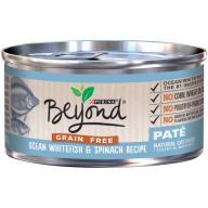 Purina Beyond Grain Free Ocean Whitefish & Spinach Recipe Pate Cat Food 3 oz. Can