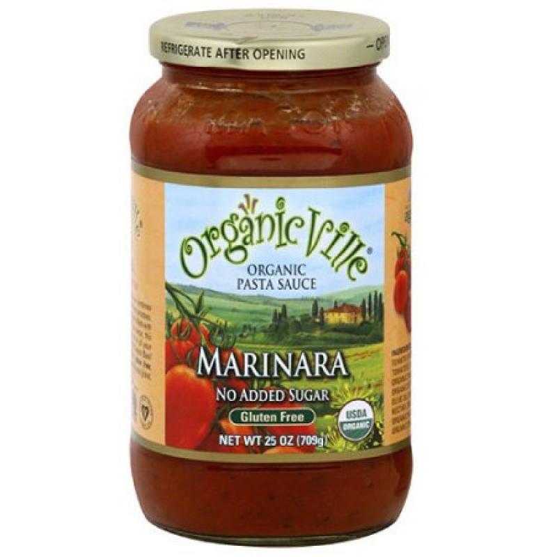 Organicville Organic Marinara Pasta Sauce, 24 oz, (Pack of 6)