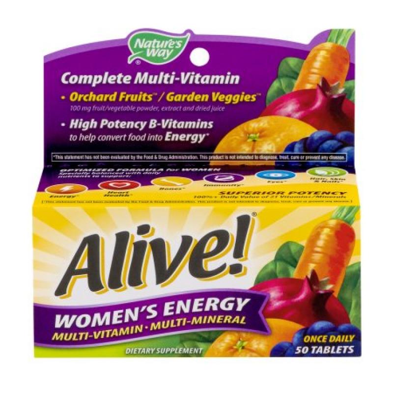 Nature&#039;s Way: Alive! Women&#039;s Energy Tablets Multivitamin/Multimineral Supplement, 50 Ct