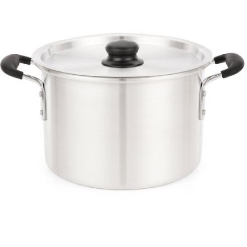 IMUSA 8-Quart Stock Pot with Lid and Soft-Touch Handles