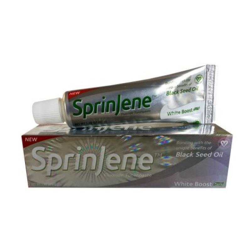 SprinJene White Boost Toothpaste, 1.48 Oz