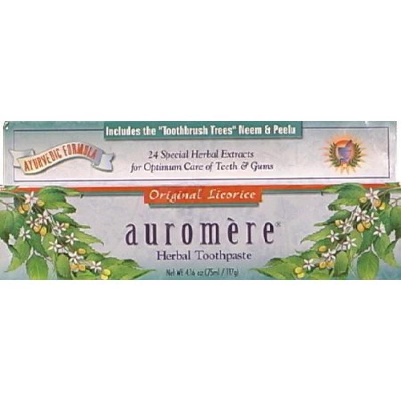 Auromere Herbal Toothpaste, Original Licorice, 4.16 Oz