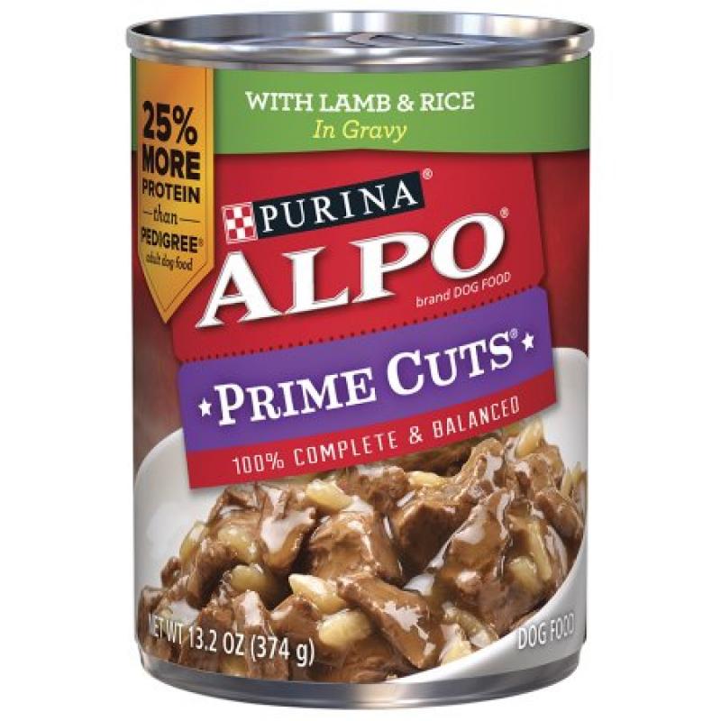 Purina ALPO Prime Cuts With Lamb & Rice in Gravy Dog Food 13.2 oz. Can